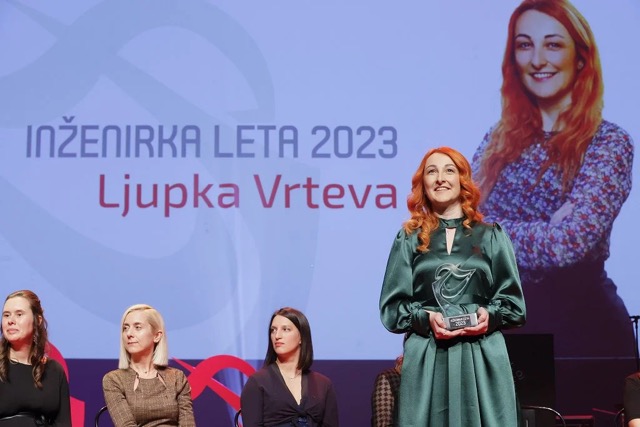 Љупка Вртева, жена – инженерка на годината во Словенија: Бидете истрајни, бидете свои, учете и светот ќе биде ваш!