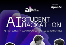 Отворена можност за младите AI таленти: Hackathon powered by OpenAI на AI Tech Summit „Filip Avramchev“ Skopje 2026